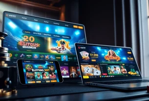 Exciting online gambling interface featuring vin777.gb.net showcasing casino games and betting options.