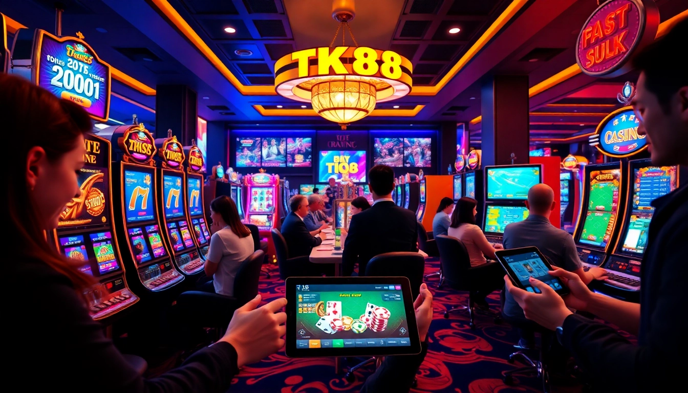 Players enjoying engaging games on tk88win.live online casino platform.