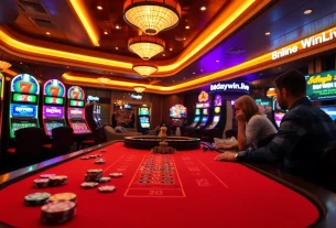 Engaging players at poker table surrounded by vibrant atmosphere, showcasing elements of 8daywin.live casino.