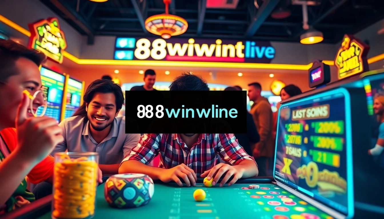 Engaging online gambling scene at 98winwin.live featuring diverse players and vibrant gaming activities.