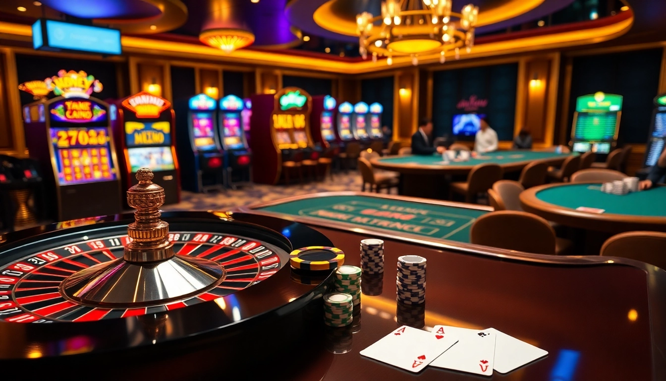 Experience U888's vibrant casino atmosphere with players enjoying roulette and poker.