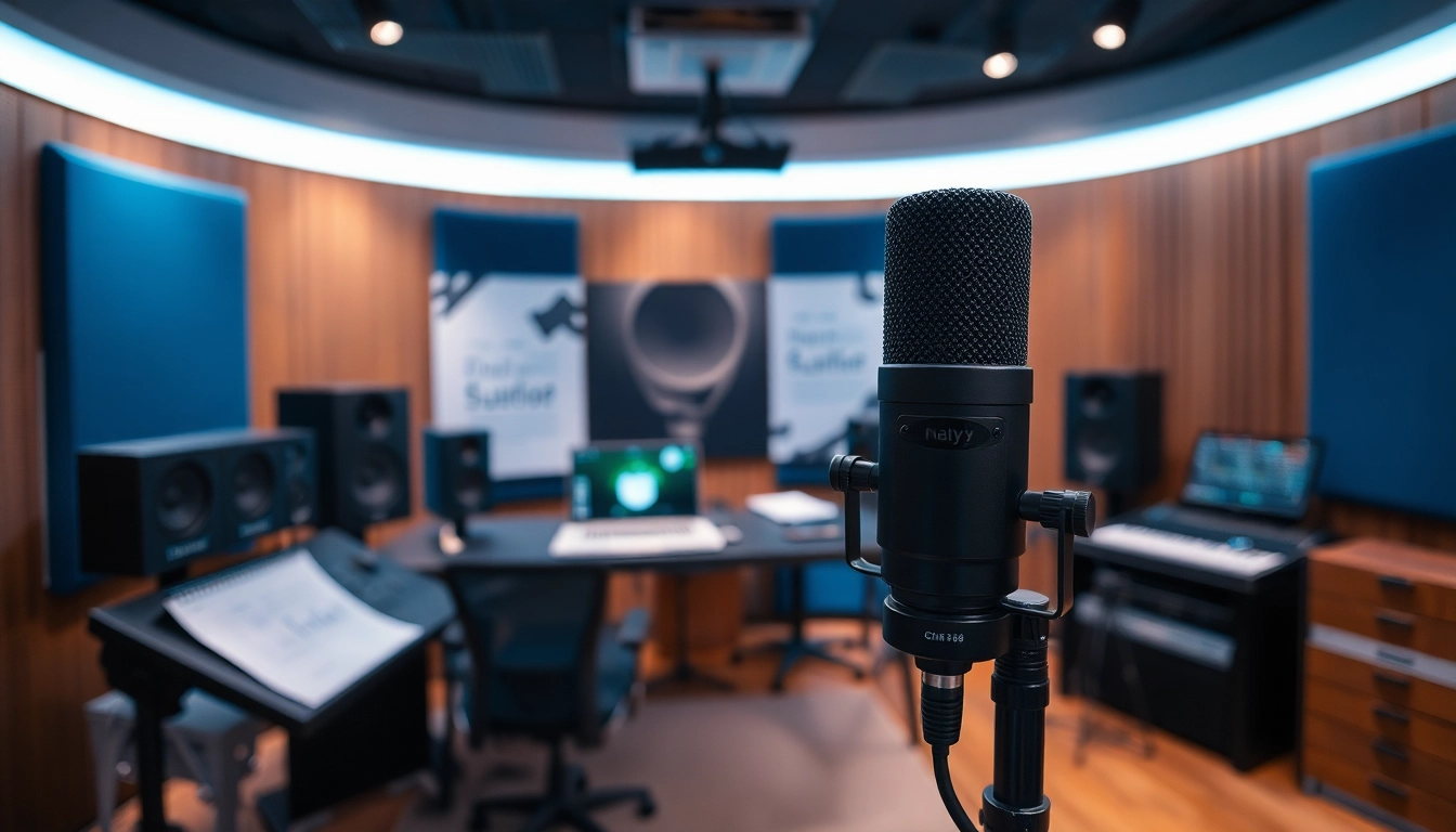 Professional music studio featuring the CM88 microphone in a creative setting.