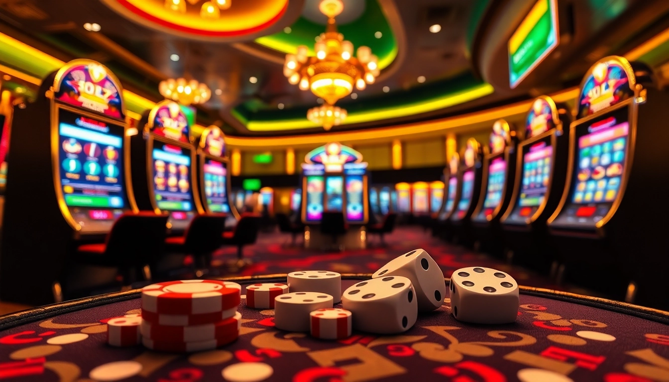 Experience the excitement of slot online gacor with vibrant gaming scenes and jackpots.