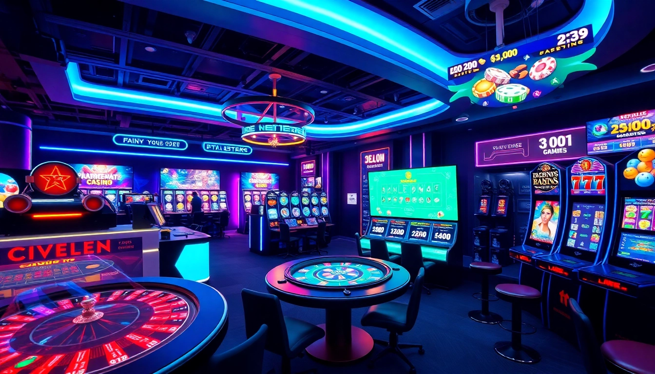 Experience the exciting world of Gemwin with diverse gaming options and vibrant visual elements.